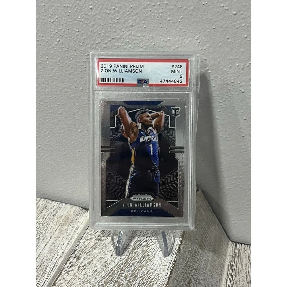 2019 Panini Prizm Zion Williamson #248 Base Rookie RC PSA 9 MINT Pelicans